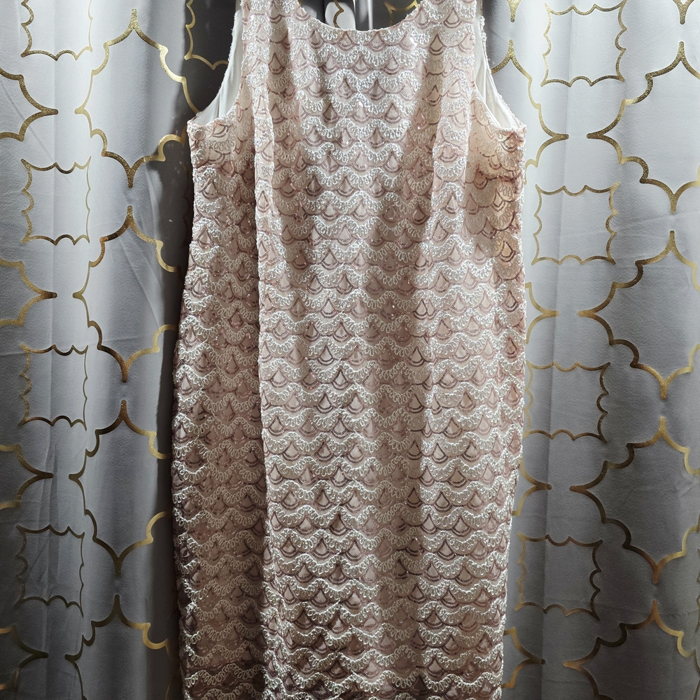 SD Collection Lace Midi Dress - Cream
